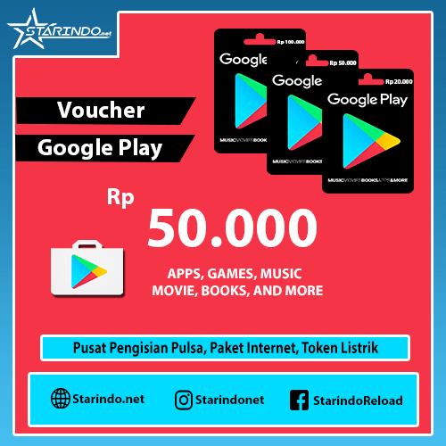 Google Play Google Play IDR - IDR 50.000