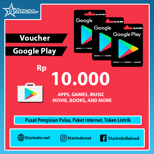 Google Play Google Play IDR - IDR 10.000