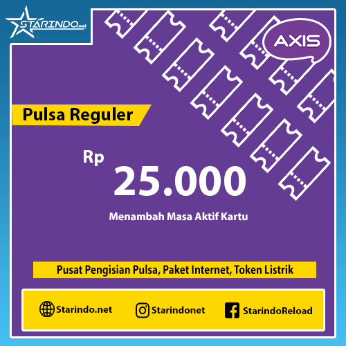 Pulsa Axis Reguler - Axis 25.000