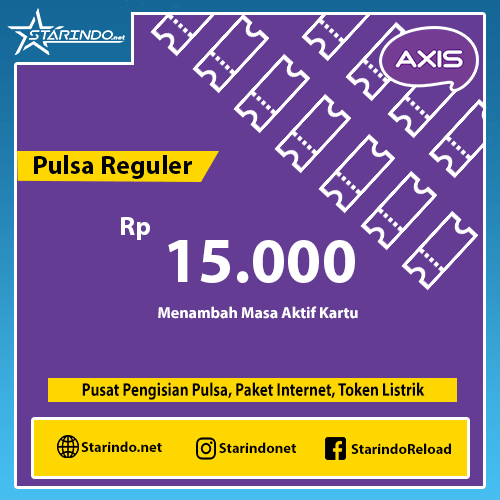 Pulsa Axis Reguler - Axis 15.000