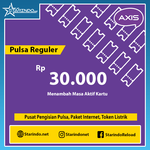 Pulsa Axis Reguler - Axis 30.000