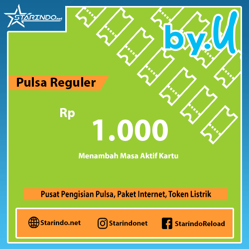 Pulsa ByU Reguler - ByU 1.000