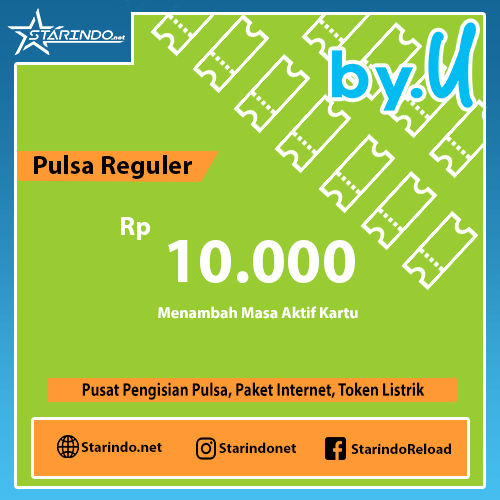 Pulsa ByU Reguler - ByU 10.000