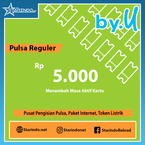 Pulsa ByU Reguler - ByU 5.000