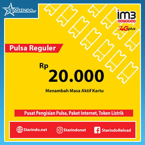 Pulsa Indosat Reguler - Indosat 20.000