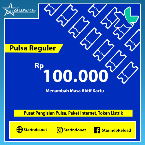 Pulsa XL Reguler - XL 100.000